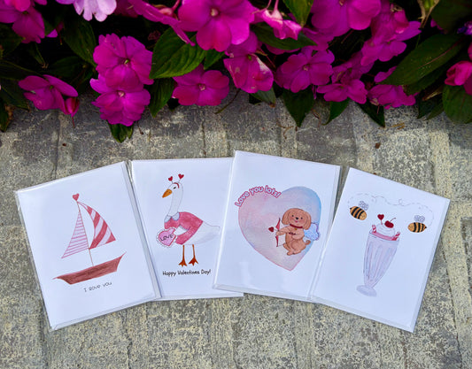 4 Card Valentine Bundle
